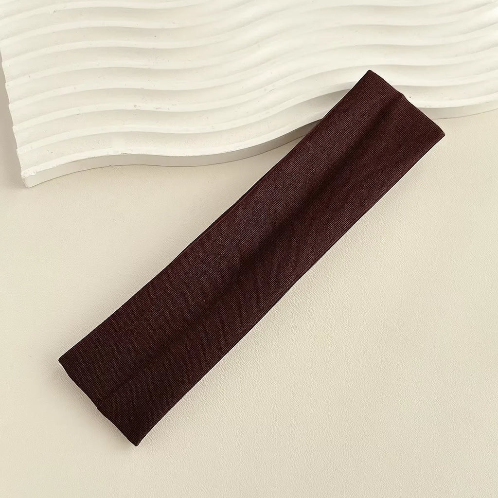 Four Seasons Solid Sports Headbands For Women Fitness Running Yoga Solid Color Elastic Hairbands Stretch Makeup Hair Accessories