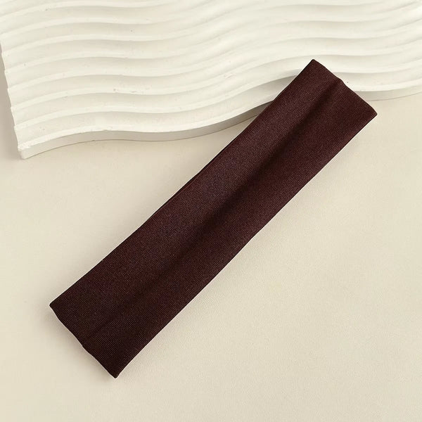 Four Seasons Solid Sports Headbands For Women Fitness Running Yoga Solid Color Elastic Hairbands Stretch Makeup Hair Accessories
