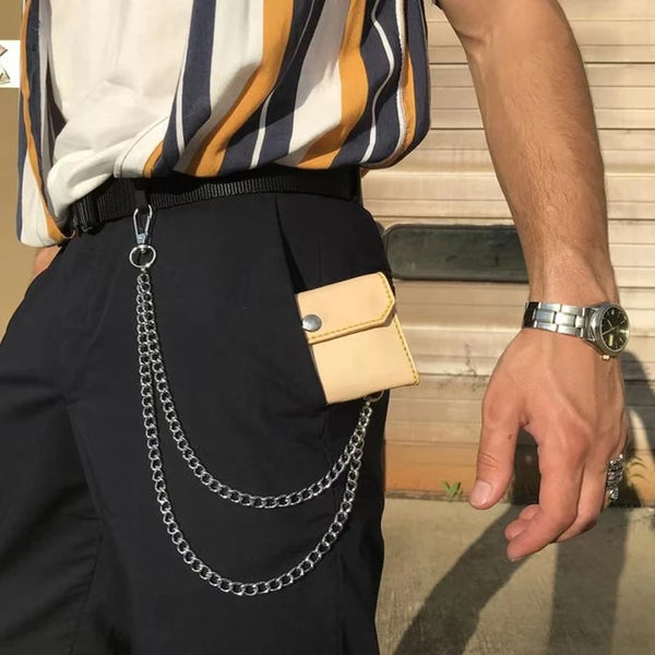 Punk Style Metal Fashion Jeans Chain Accessories Pendant Versatile Pants Chain Key chain Hip-Hop Waist Chain