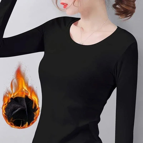 Women's Thermal Turtleneck Long Sleeve Pullover
