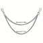 Punk Style Metal Fashion Jeans Chain Accessories Pendant Versatile Pants Chain Key chain Hip-Hop Waist Chain