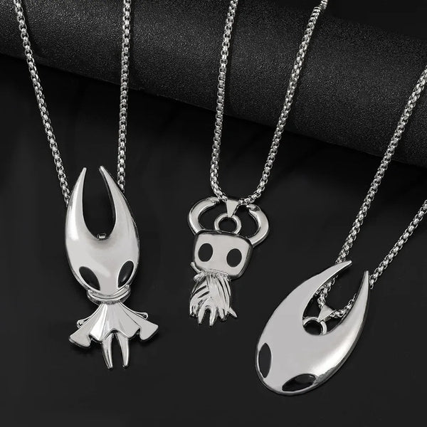 Fashion gaming jewelry accessories, Hollow Knight-themed necklace, popular game Silk Song hip-hop necklace accessory