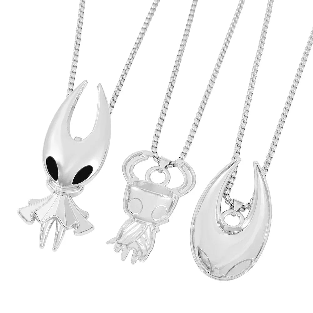 Fashion gaming jewelry accessories, Hollow Knight-themed necklace, popular game Silk Song hip-hop necklace accessory Secondary image