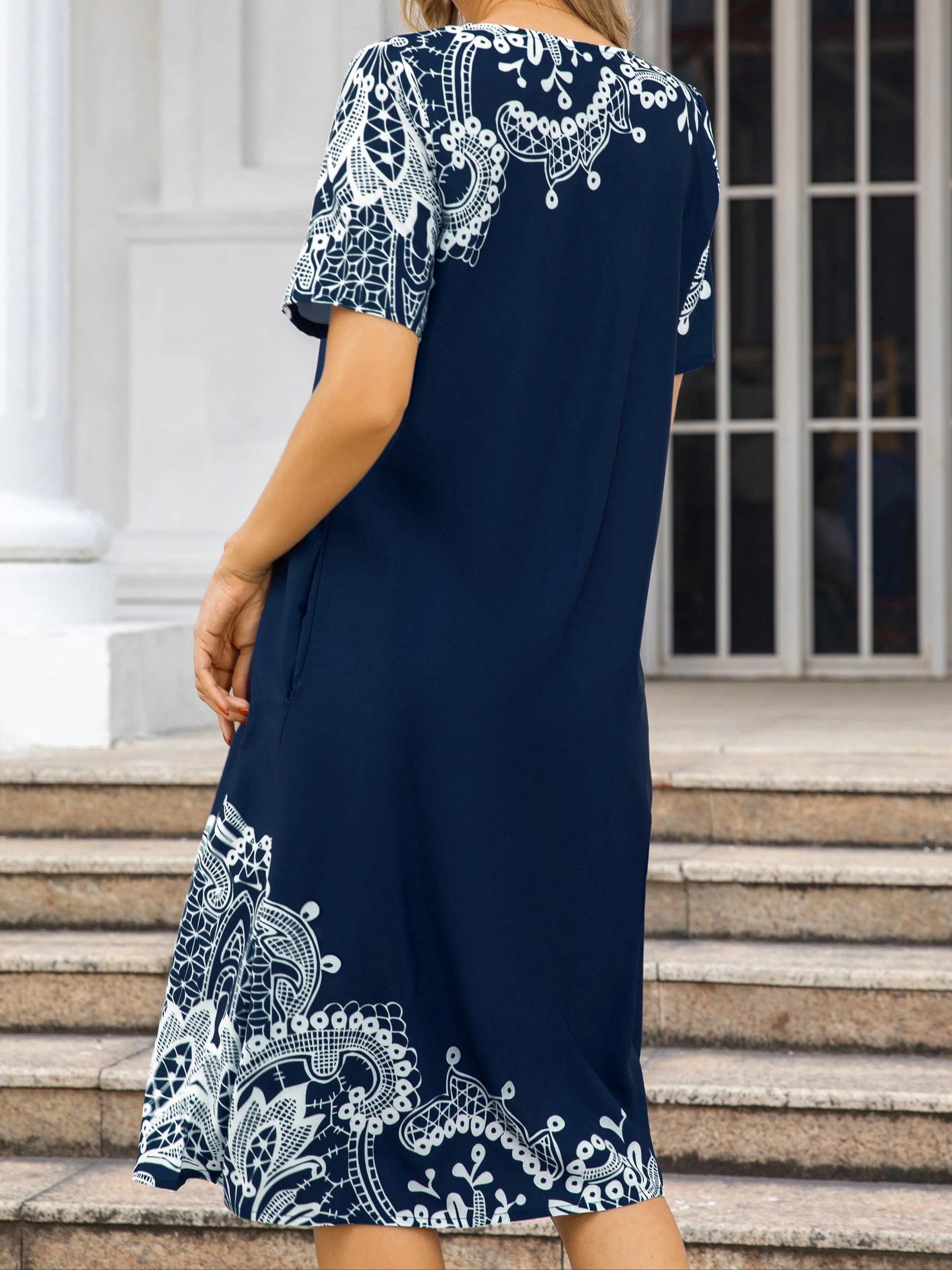 Plus Size Fashion Elegant Women Dress Loose Casual Dress Women Dress New Temperament Secondary image